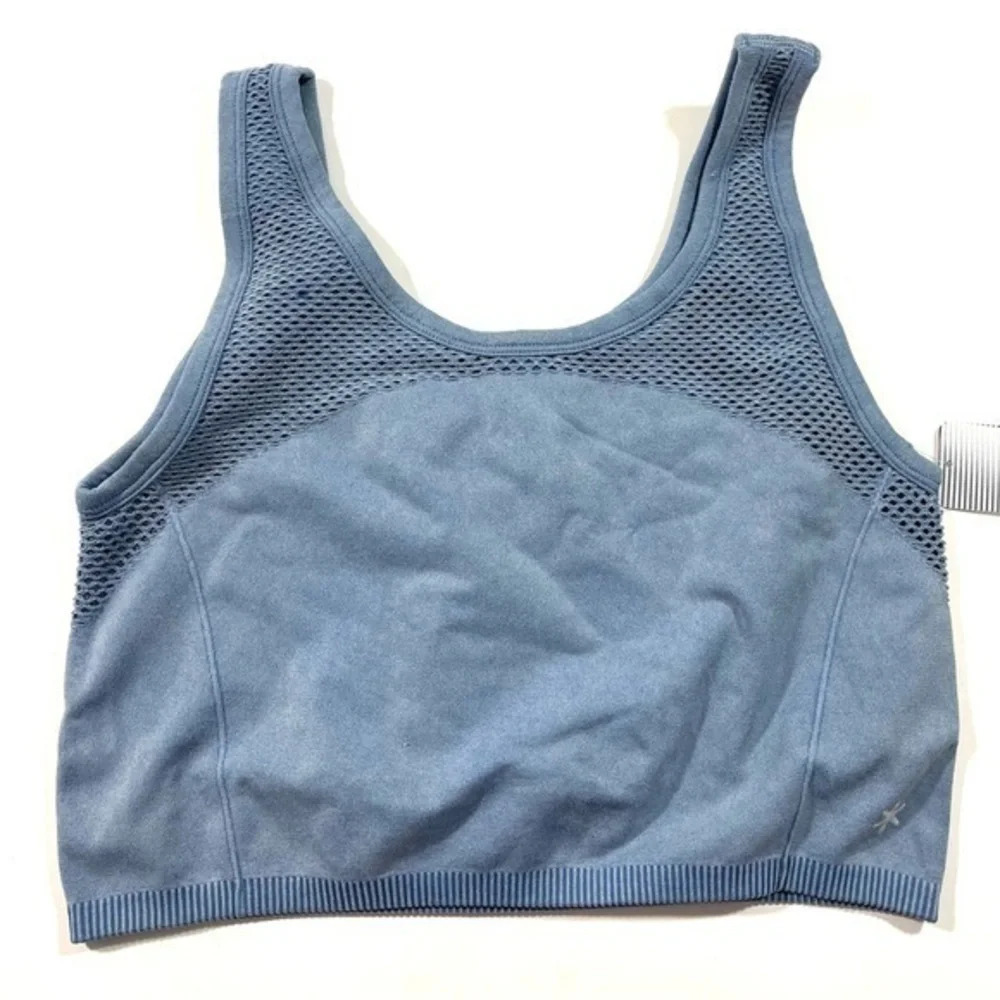 New Splendid Moonlight Blue Ombre Sleeveless Crop Top